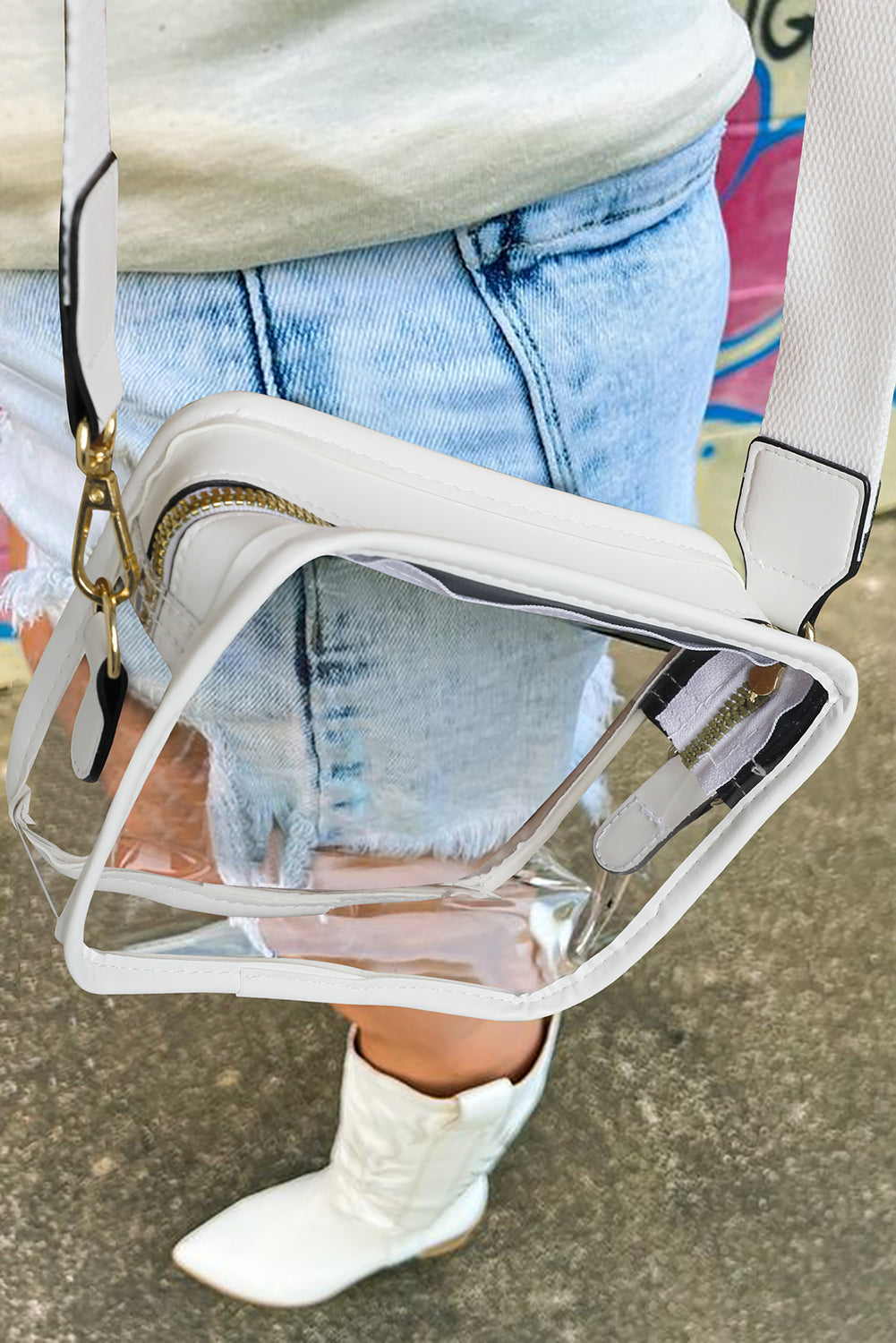 Clear Waterproof Crossbody Bag