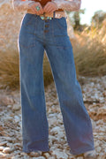 Vintage Inspired High Waist Sailor Jeans