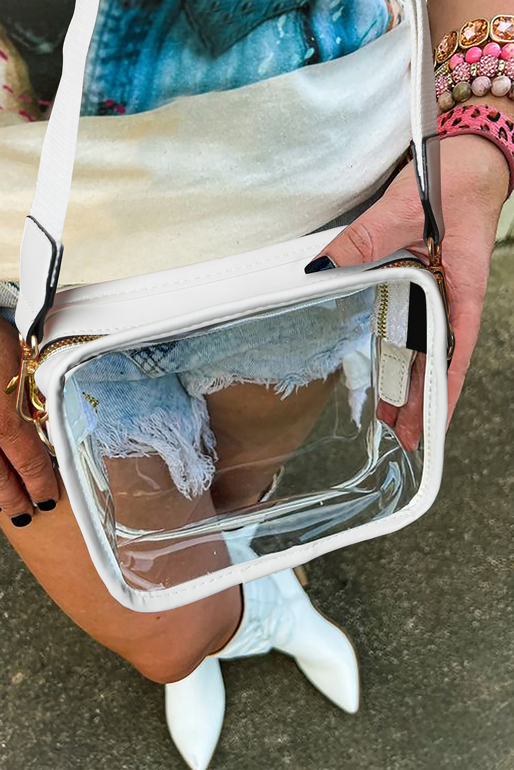 Clear Waterproof Crossbody Bag