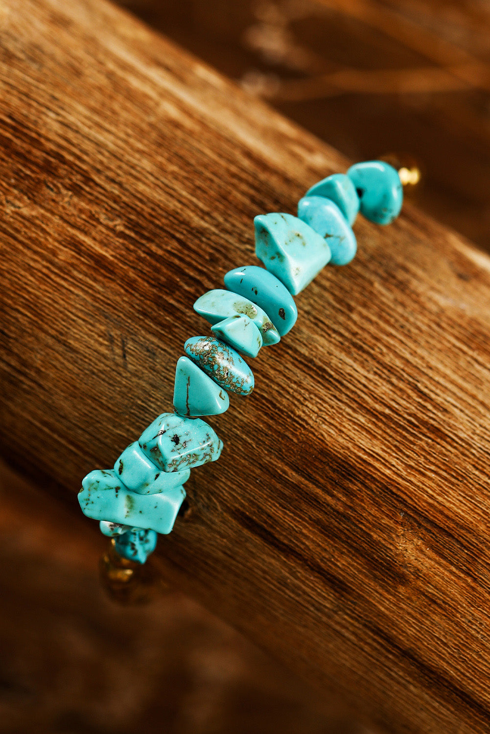 Gold Turquoise Adjustable Bracelet