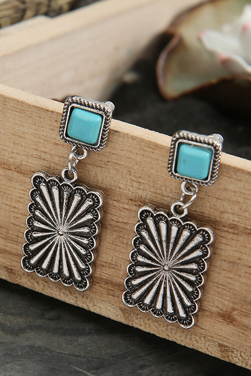 Retro Turquoise Inspired Earrings