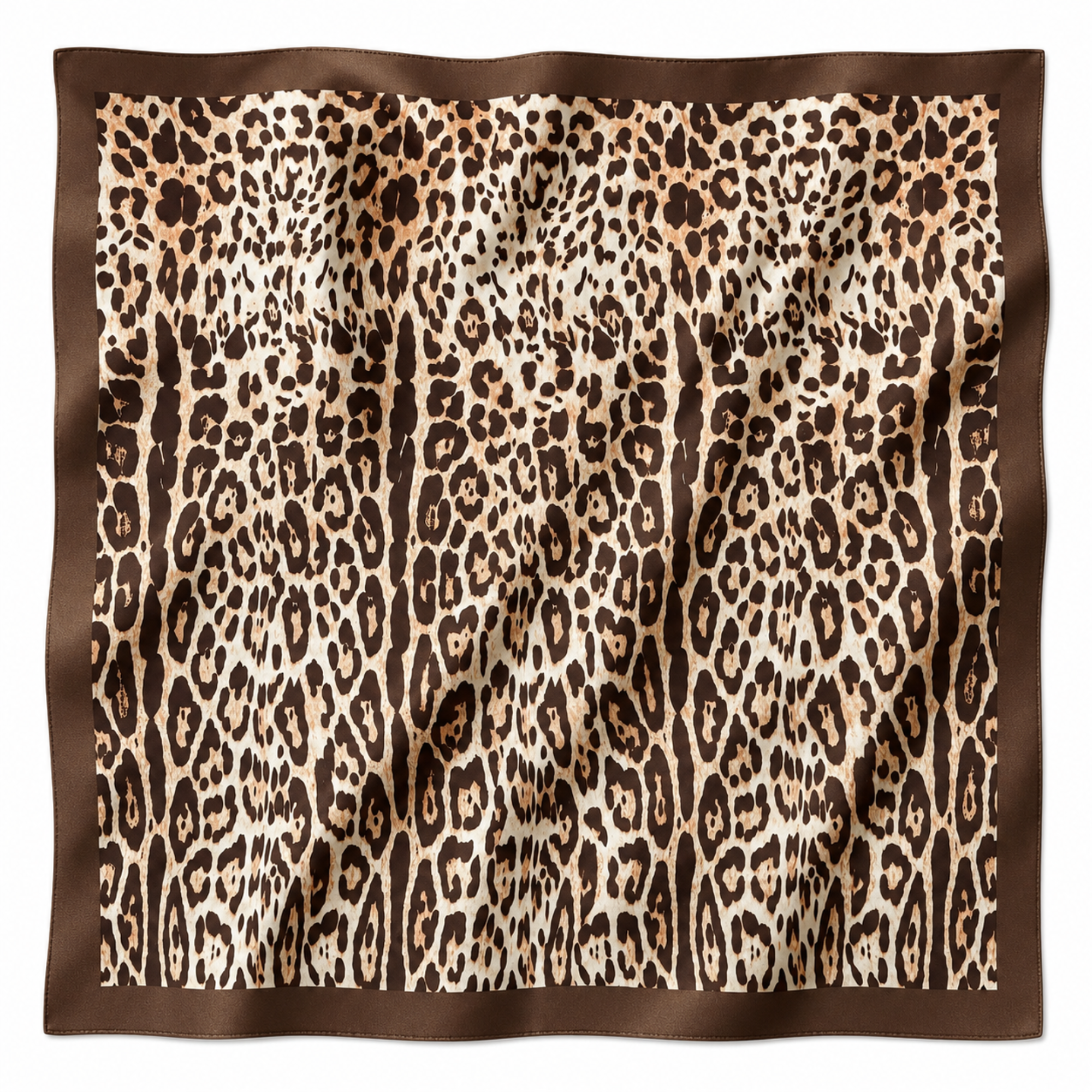 Satin Wild Rag - Leopard Print