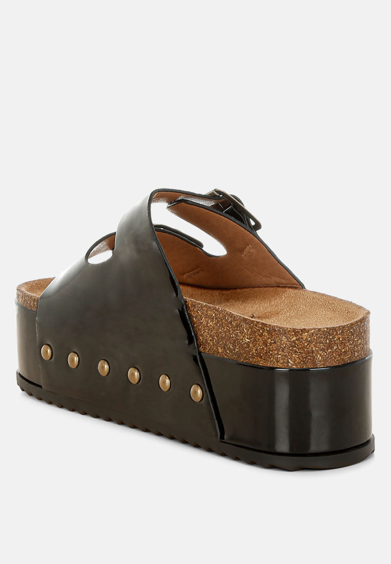 Studded Flatform Slip Ons