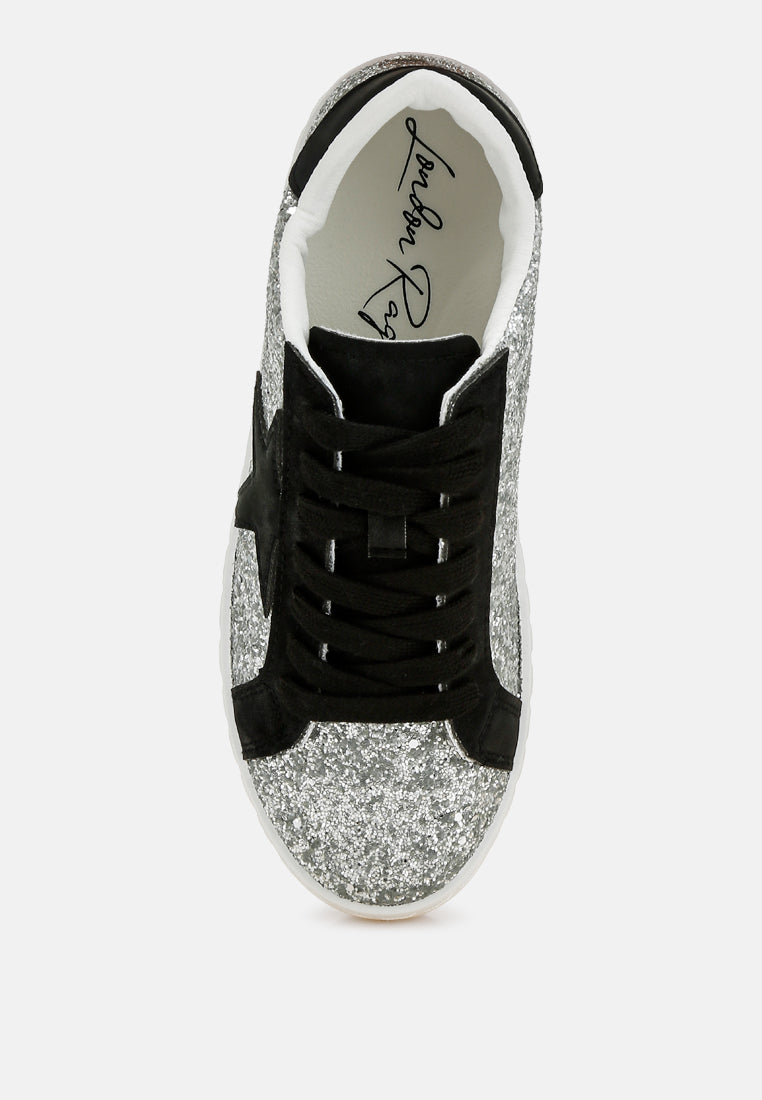 Glitter Star Chunky Sneakers