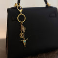Western Rodeo Bag Charm – Bull Skull & Cactus