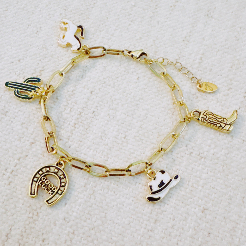 Yeehaw Rodeo Charm Bracelet