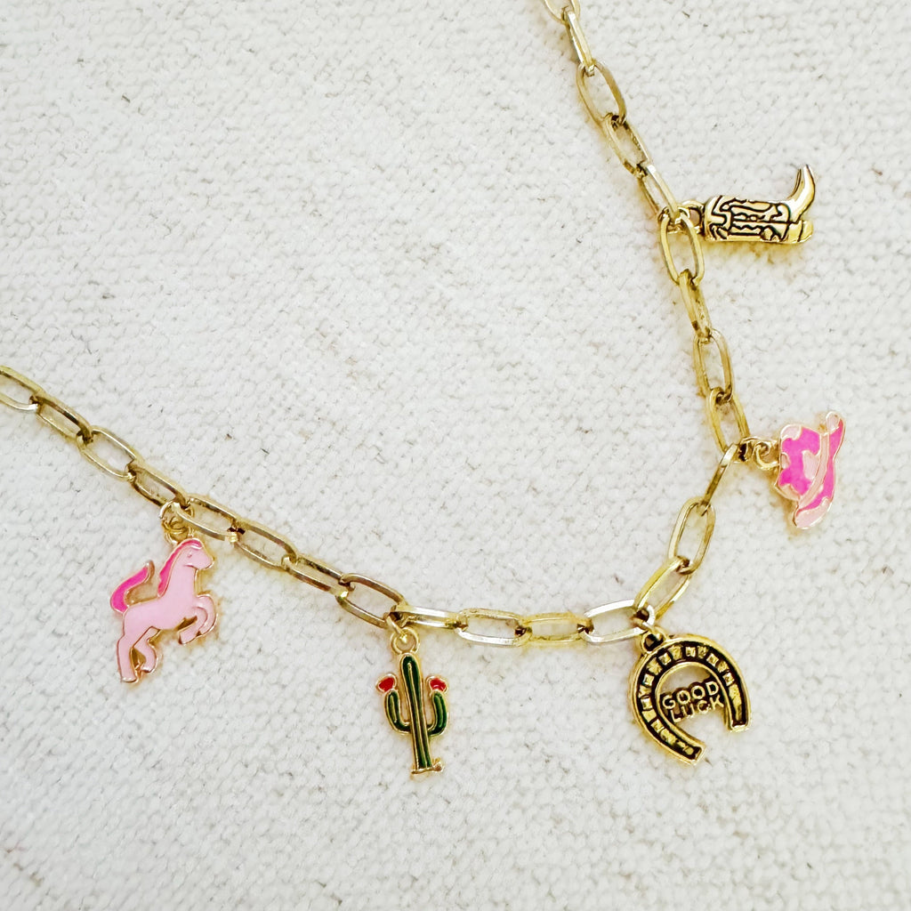 Yeehaw Rodeo Charm Necklace