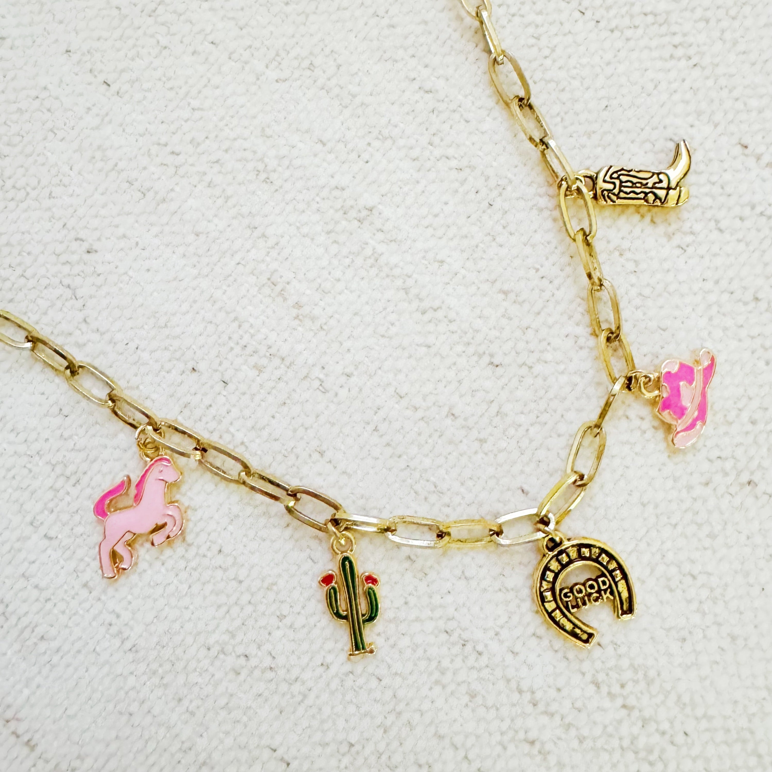 Yeehaw Rodeo Charm Necklace