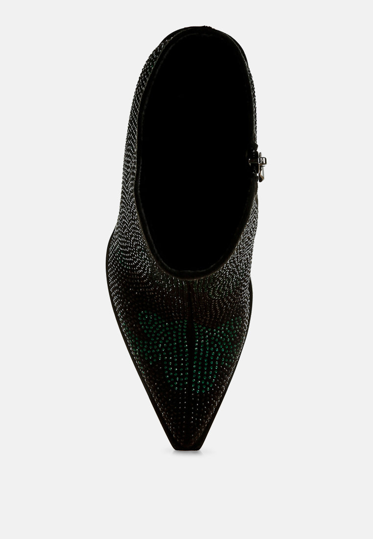 Embellished Block Heel Boots