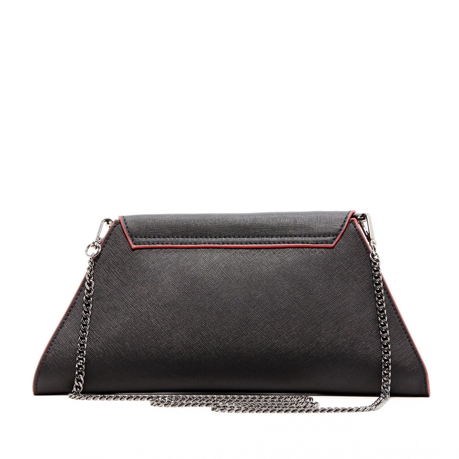 Black Leather Clutch Bag