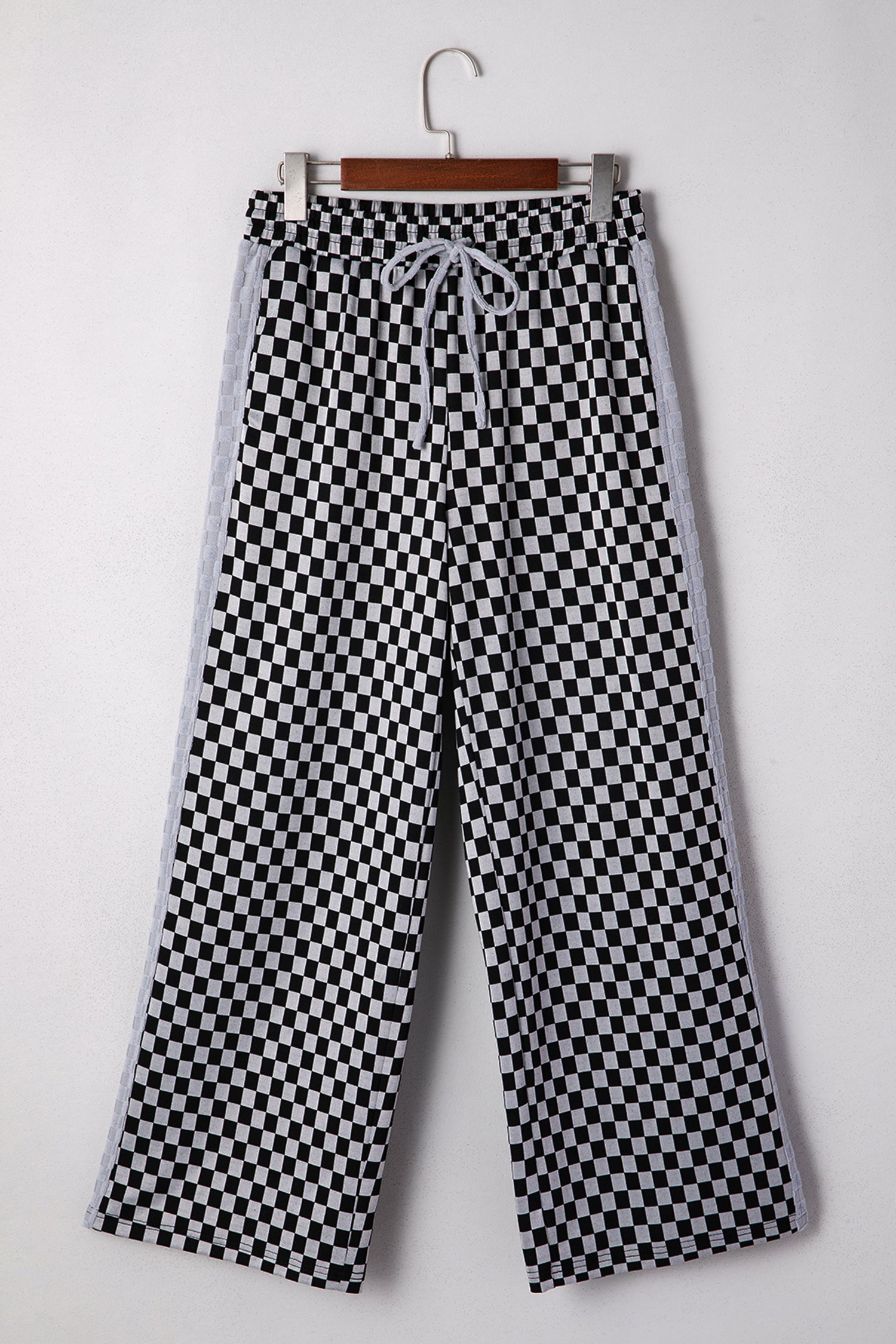 Checkered Drawstring Pants