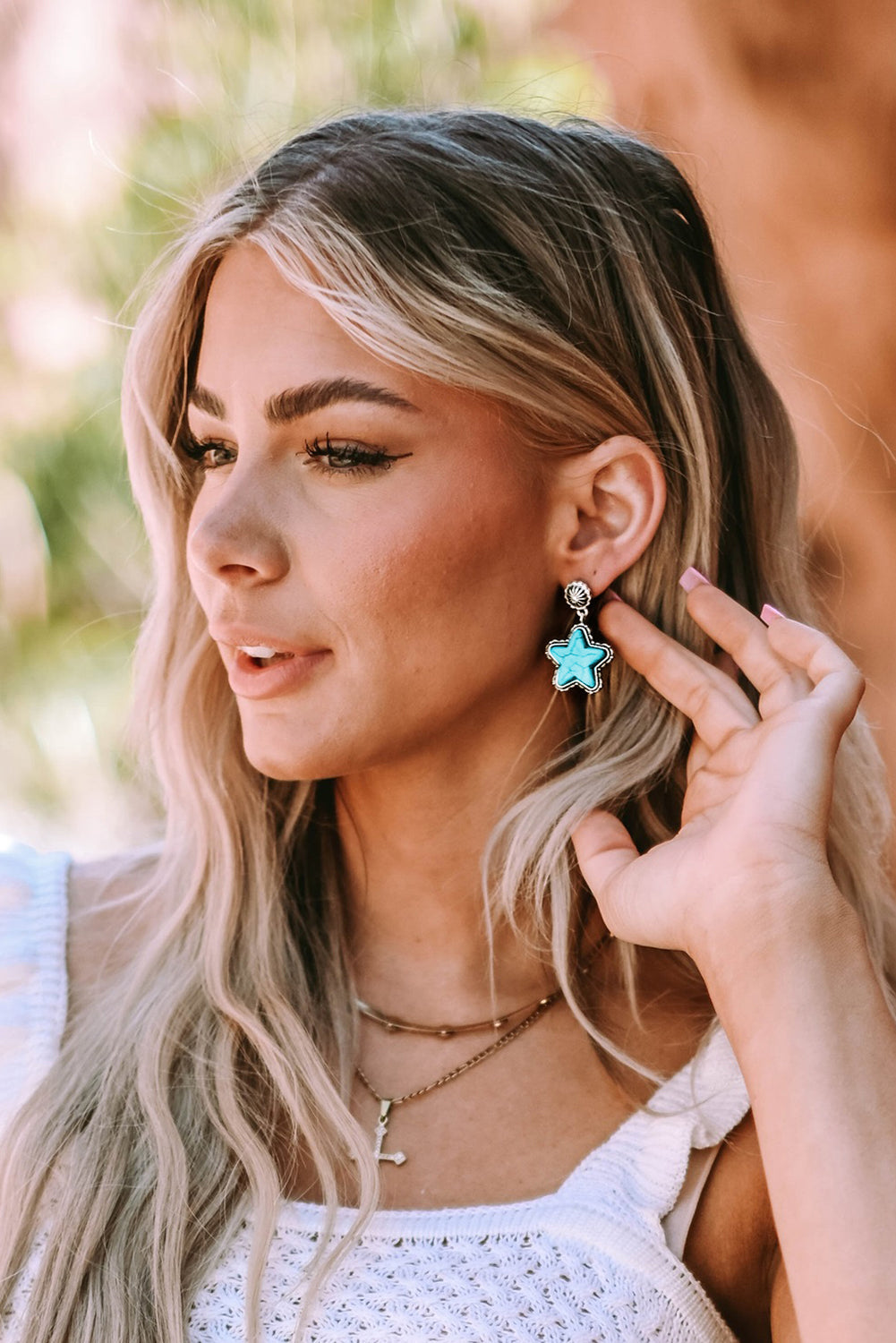 Star Studded Western Earrings
