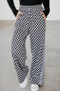 Checkered Drawstring Pants