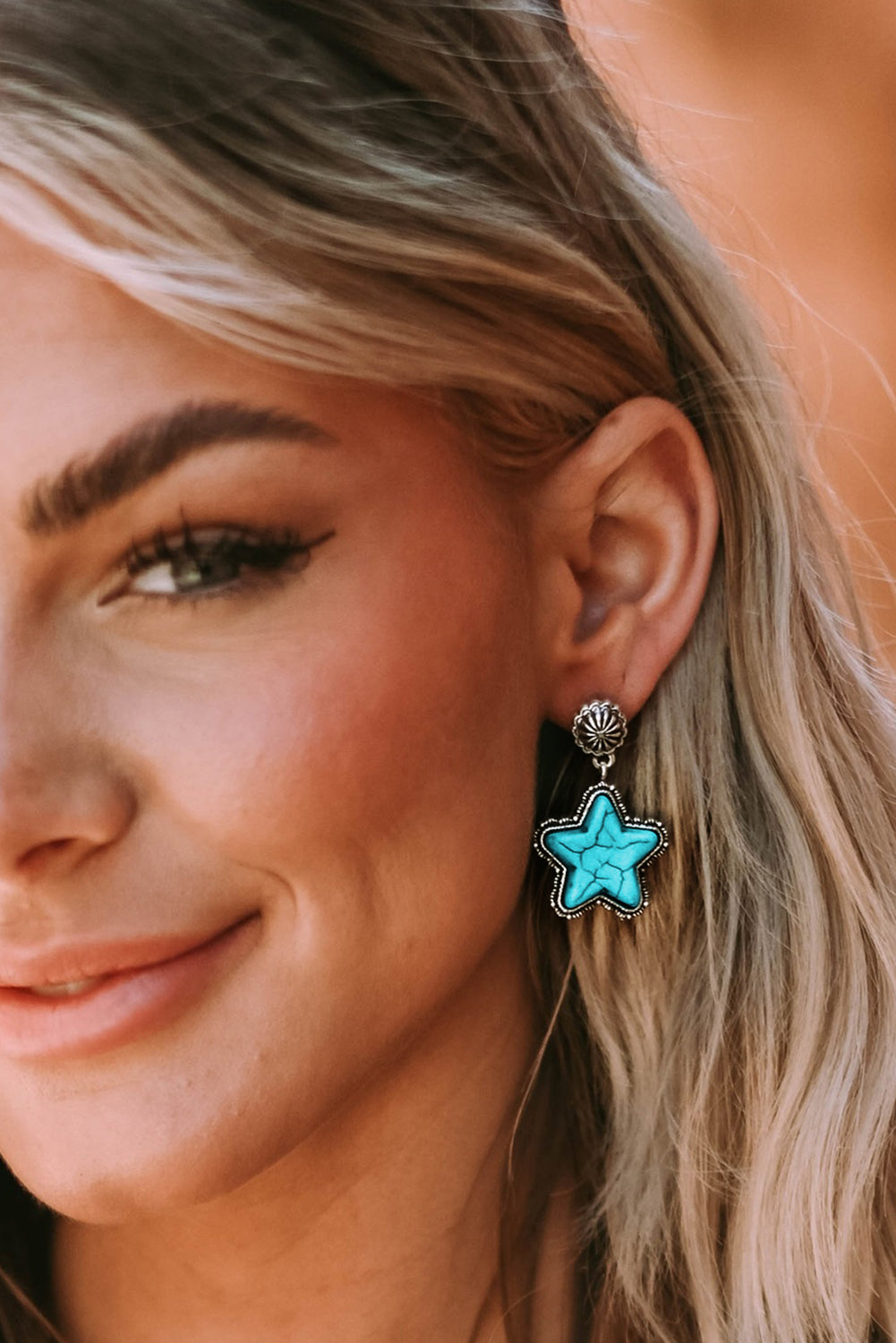 Star Studded Western Earrings